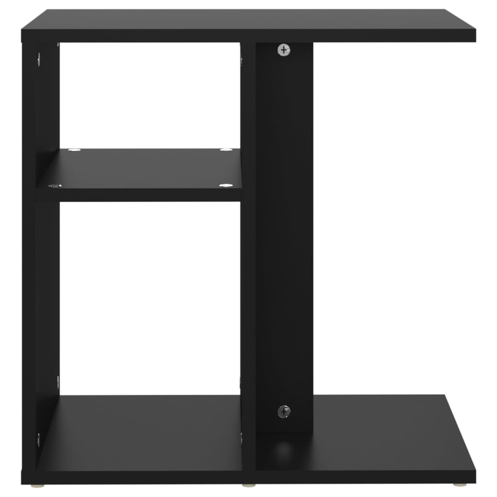 Side Table Black 50x30x50 cm Engineered Wood